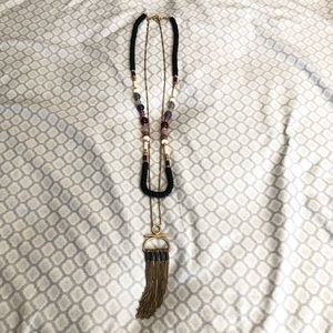 Stella & Dot Genevieve Tassel (2-in-1) Necklace